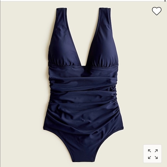 J. Crew one-piece navy swimsuit - Picture 1 of 5